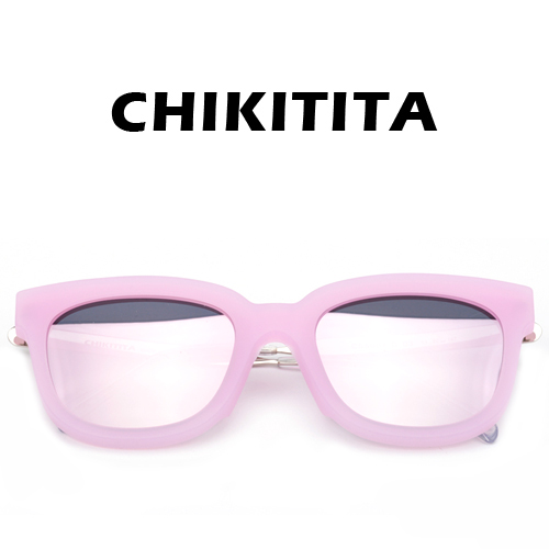 치키티타선글라스 CS5007 3 PK  오버사이즈 앱센트 뿔테 핑크 (핑크미러)