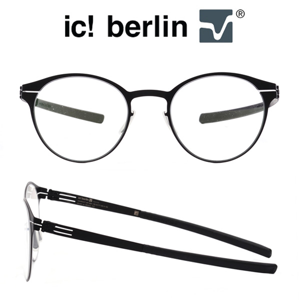 [아이씨베를린] IC BERLIN 크로스리 CROSSLEY BLACK 독일 명품 남자안경테 원형테